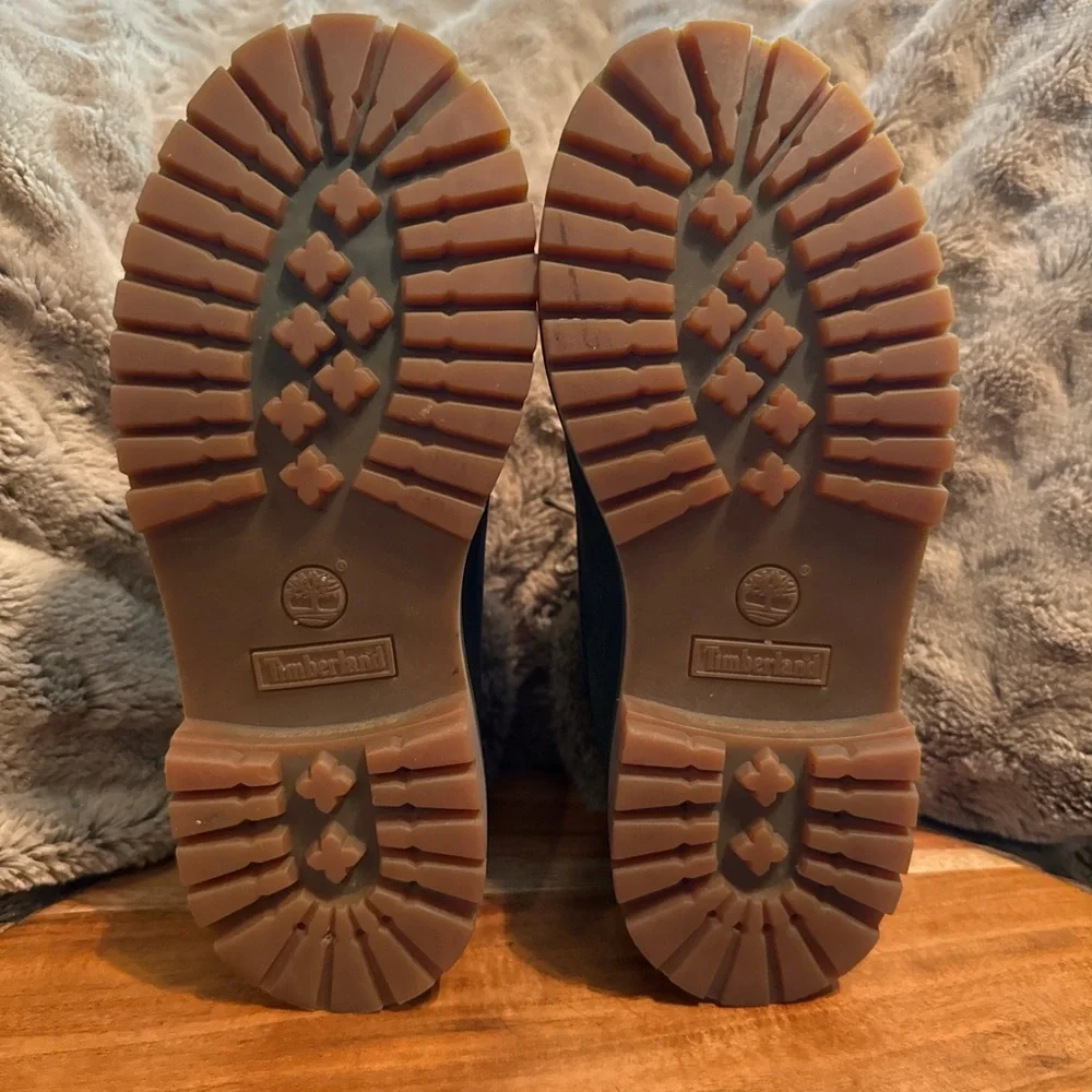 Timberland Black Fur-Lined Kids Boots